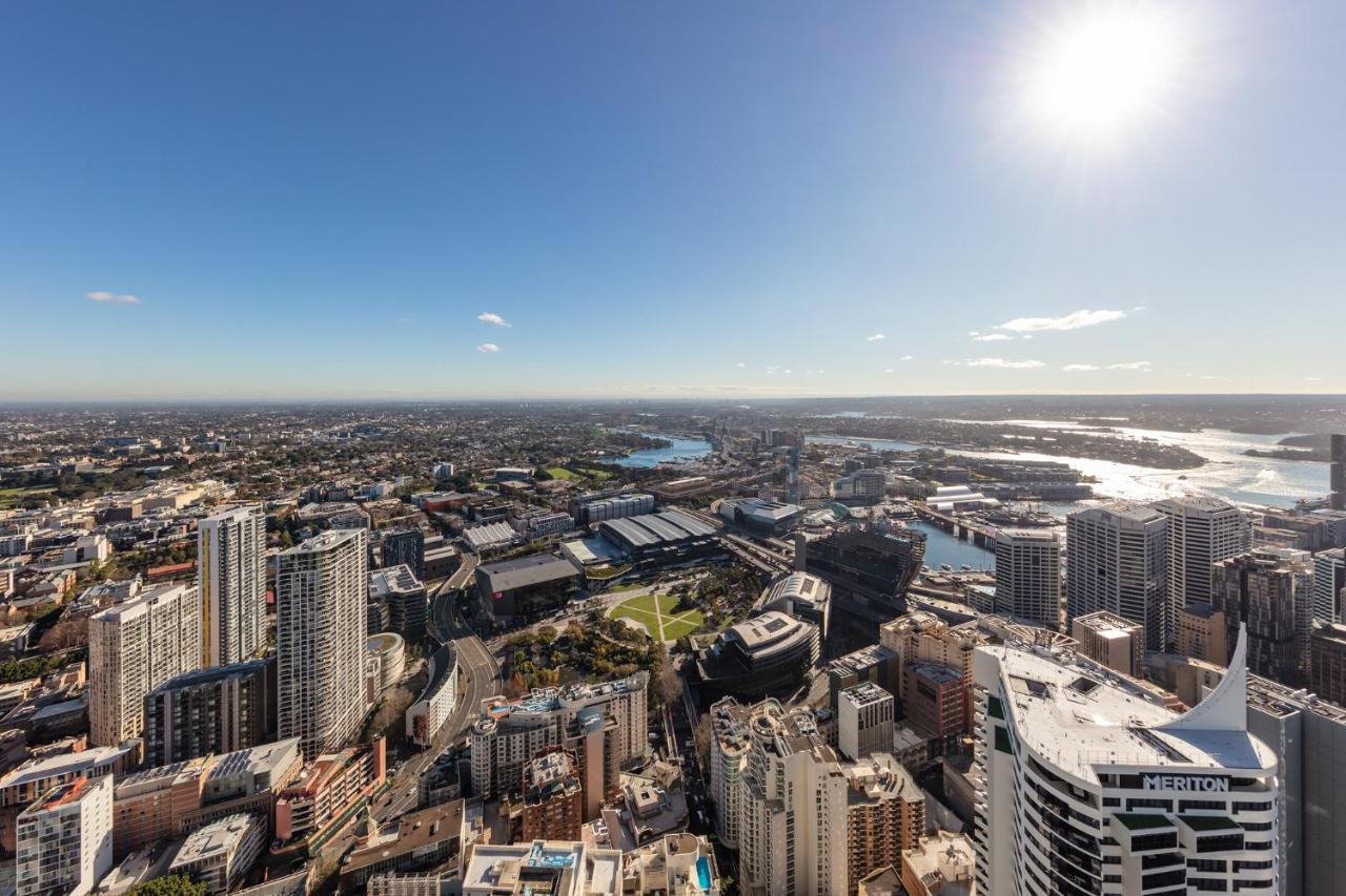 Meriton Suites World Tower, Sydney Exterior photo Aerial view of Perth CBD